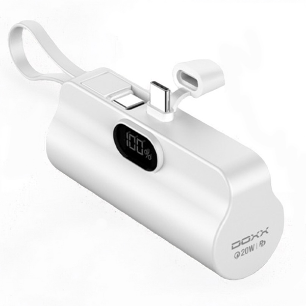 DOXX PD20W 2in1 ��ü�� ��� LCD ��ŷ�� �������͸� LED����ǥ�� 5000mAh 